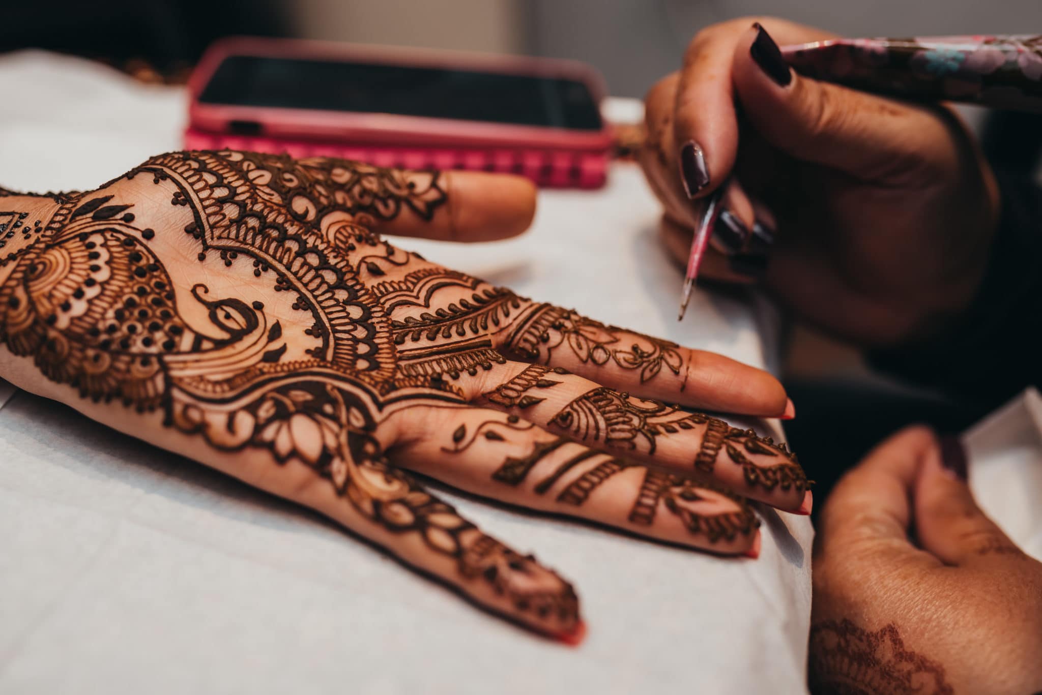 Pre-wedding Vidhi , Mehndi and Pithi ceremony in an Indian wedding ceremony, Barnet, Potters Bar London